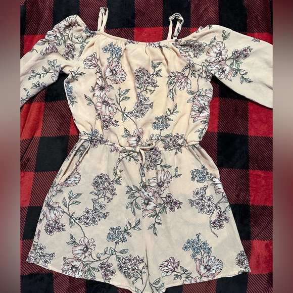 Other - Girls size 10-12 floral romper